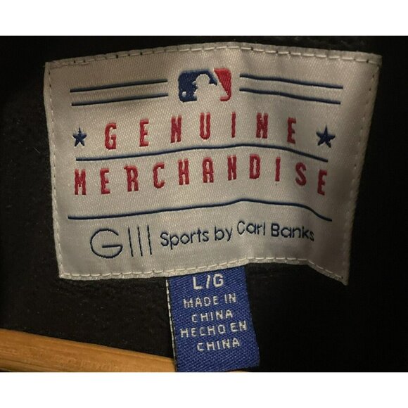 St Louis Cardinals Carl Banks L Sweater Jacket Black Gray Baseball Embroidered - Picture 5 of 7